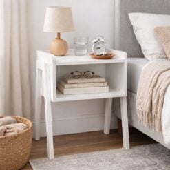 Bragg Rio Bedside Table, White