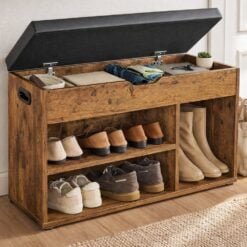 Bragg Valencia Shoe Rack Storage Bench, Brown