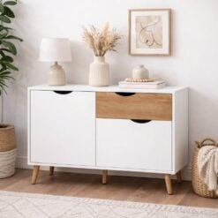 Bragg Vigan Sideboard Storage Cabinet, White