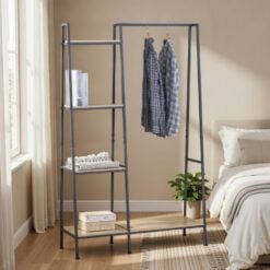 Bragg Essential Clothes Rack with Storage Shelves