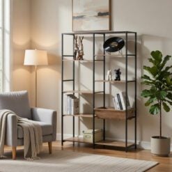 Bragg Essential Display Bookshelf with Magazine Shelf