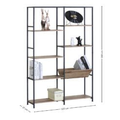 Bragg Essential Display Bookshelf with Magazine Shelf Dimensions