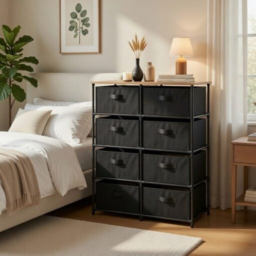 Bragg Essential Fabric Chest of Drawers (8 Drawer)