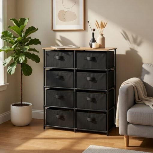 Bragg Essential Fabric Chest of Drawers (8 Drawer)