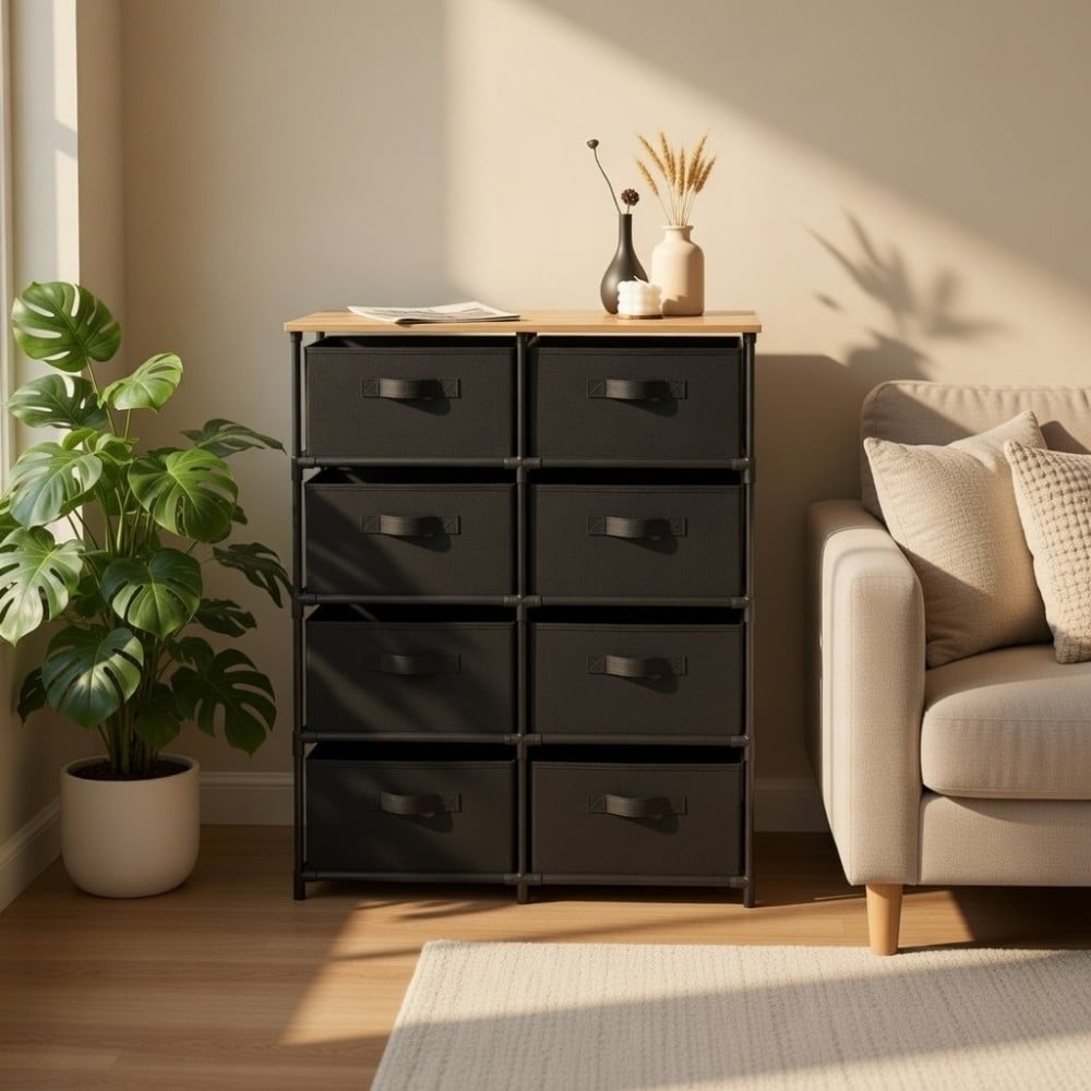 Bragg Essential Fabric Chest of Drawers (8 Drawer)