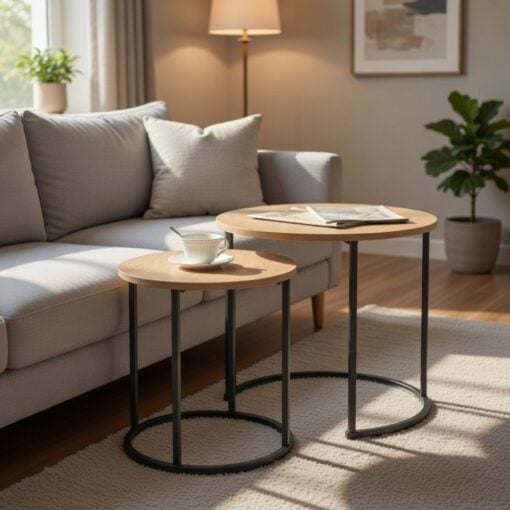 Bragg Essential Round Nesting Coffee Tables
