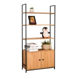 Bragg Essential Storage Bookshelf with Cabinet