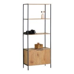 Bragg Essential Tall Storage Bookshelf with Cabinet