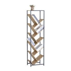 Bragg Essential Zigzag Bookshelf Display Rack