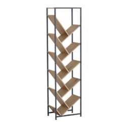 Bragg Essential Zigzag Bookshelf Display Rack Plain
