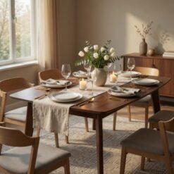 Bragg Arthur Extendable Dining Table, Dark Oak