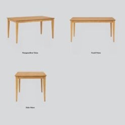 Bragg Allegro 6-Seater Dining Table, Oak