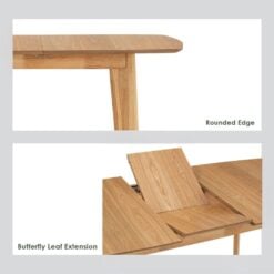 Bragg Arthur Extendable Dining Table, Oak
