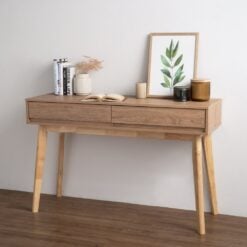 Bragg Hirado Console Table with 2 Drawers, Oak Lifestyle