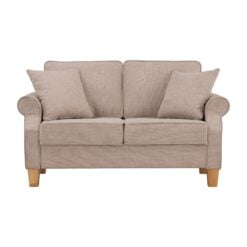 Bragg Impala 2-Seater Sofa Couch with Scatter Cushions, Beige