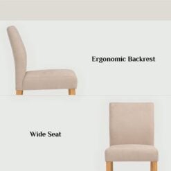 Bragg Ladee Dining Chairs, Set of 2, Beige