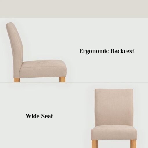 Bragg Ladee Dining Chairs, Set of 2, Beige