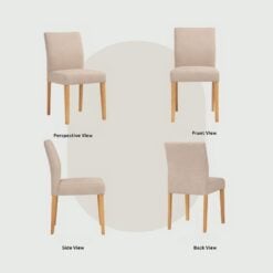 Bragg Ladee Dining Chairs, Set of 2, Beige