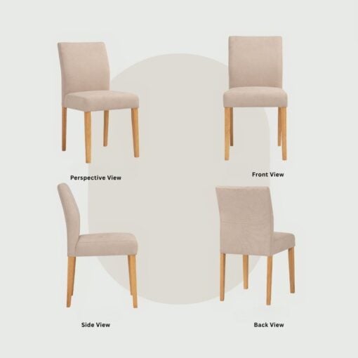 Bragg Ladee Dining Chairs, Set of 2, Beige