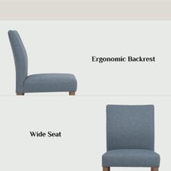 Bragg Ladee Dining Chairs, Set of 2, Steel Blue