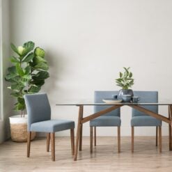 Bragg Ladee Dining Chairs, Set of 2, Steel Blue
