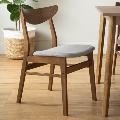 Bragg Macy Dining Chairs, Set of 2, Brown Grey