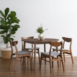 Bragg Macy Dining Chairs, Set of 2, Brown Grey