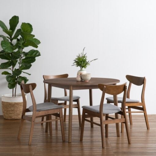 Bragg Macy Dining Chairs, Set of 2, Brown Grey