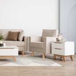 Bragg Nexon 1-Seater Armchair Sofa Couch, Beige