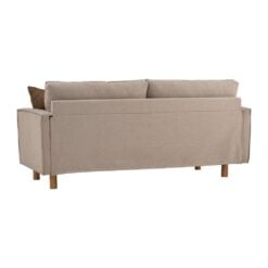 Bragg Nexon 3-Seater Sofa Couch with Scatter Cushions, Beige