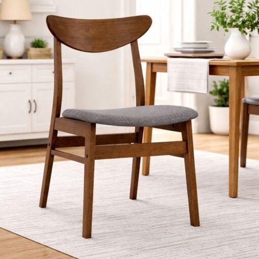 Bragg Macy Dining Chairs, Set of 2, Brown Grey