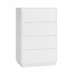 Bragg Chest of Drawers Storage Cabinet, 4 Drawers, White