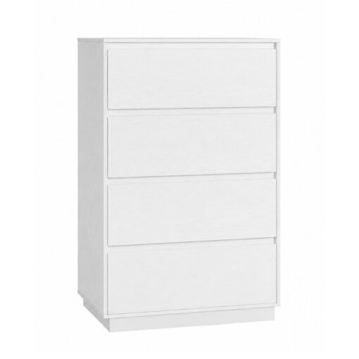 Bragg Chest of Drawers Storage Cabinet, 4 Drawers, White