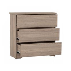 Bragg Dublin Chest of Drawers Storage Cabinet, 3 Drawers, Dark Oak
