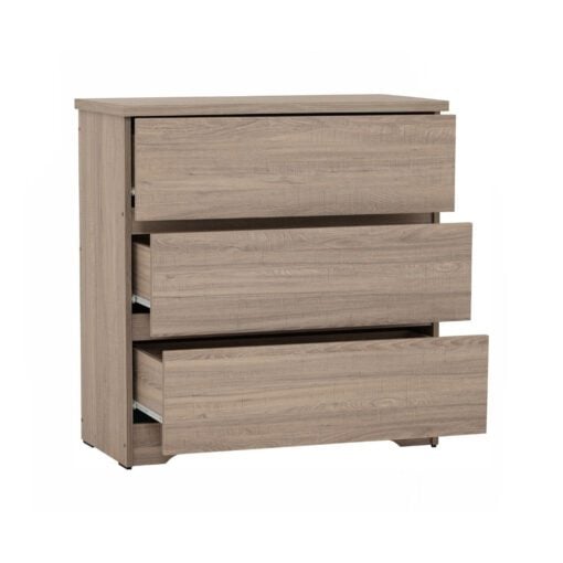 Bragg Dublin Chest of Drawers Storage Cabinet, 3 Drawers, Dark Oak