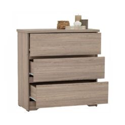 Bragg Dublin Chest of Drawers Storage Cabinet, 3 Drawers, Dark Oak