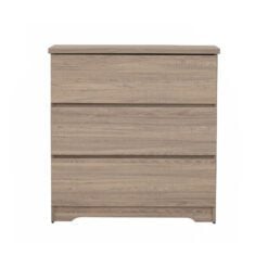 Bragg Dublin Chest of Drawers Storage Cabinet, 3 Drawers, Dark Oak