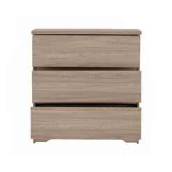 Bragg Dublin Chest of Drawers Storage Cabinet, 3 Drawers, Dark Oak