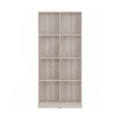 Bragg Eco Open File Cabinet Bookcase 8 Shelves Light Oak