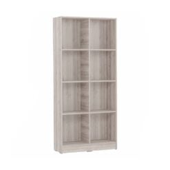 Bragg Eco Open File Cabinet Bookcase 8 Shelves Light Oak