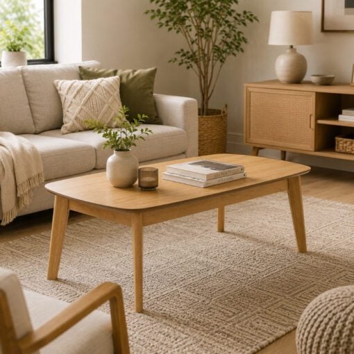 Bragg Hiace Coffee Table, Natural Oak
