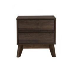 Bragg Hirado Bedside Side Table, Walnut