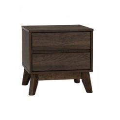 Bragg Hirado Bedside Side Table, Walnut