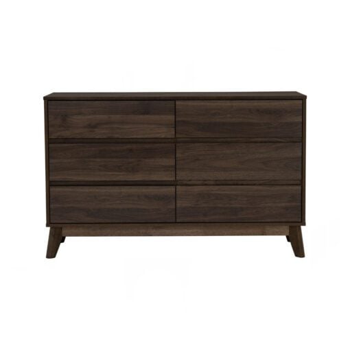 Bragg Hirado Chest of Drawers, 6 Drawers, Walnut