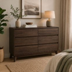 Bragg Hirado Chest of Drawers, 6 Drawers, Walnut