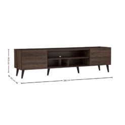 Bragg Inglewood 1.8m TV Stand Cabinet, Walnut