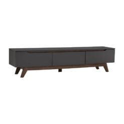 Bragg Mando 1.8m TV Stand Charcoal & Walnut