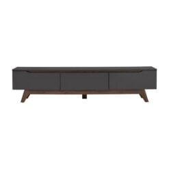Bragg Mando 1.8m TV Stand Charcoal & Walnut