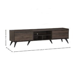 Bragg Maxton 1.8m TV Stand Cabinet, Cocoa Black Dimensions
