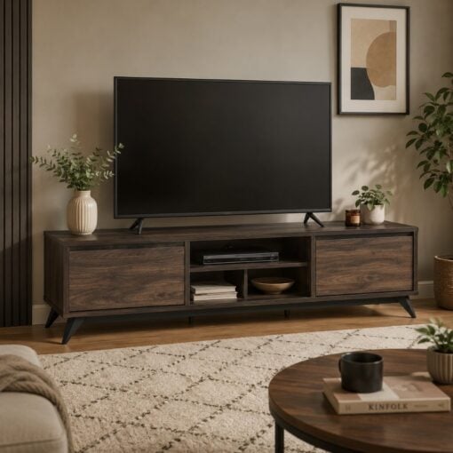 Bragg Maxton 1.8m TV Stand Cabinet, Cocoa Black